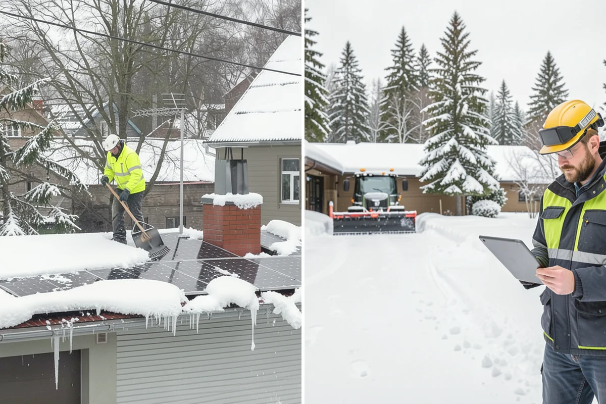 Townhome Snow Removal in North Bend, King County, WA - We map shared access, unit boundaries, and staging areas