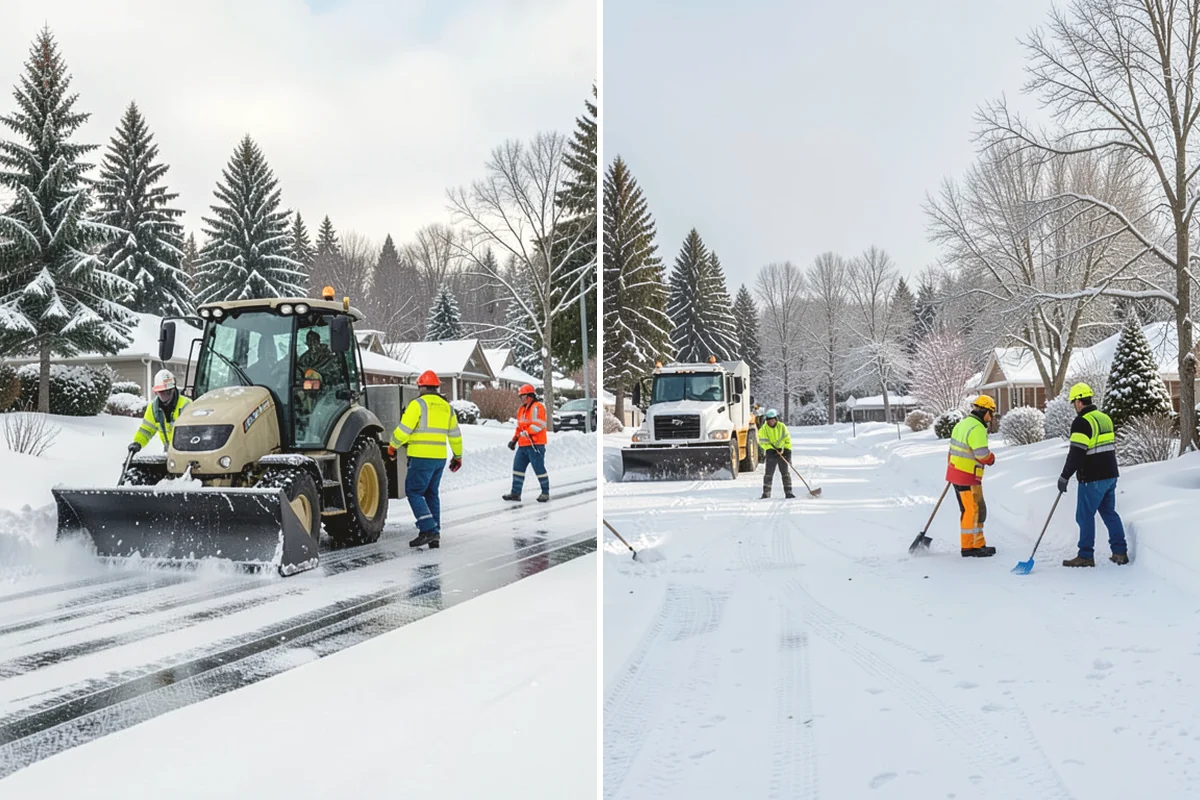 Townhome Snow Removal in Ruston, Pierce County, WA - We map shared access, unit boundaries, and staging areas