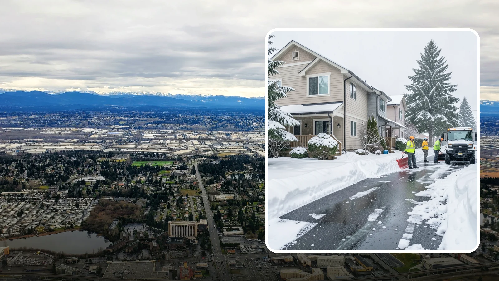 Townhome Snow Removal in SeaTac, King County, WA - We clear driveways, shared entries, and walkways for Western Washington townhomes where tight lots and shared access demand...