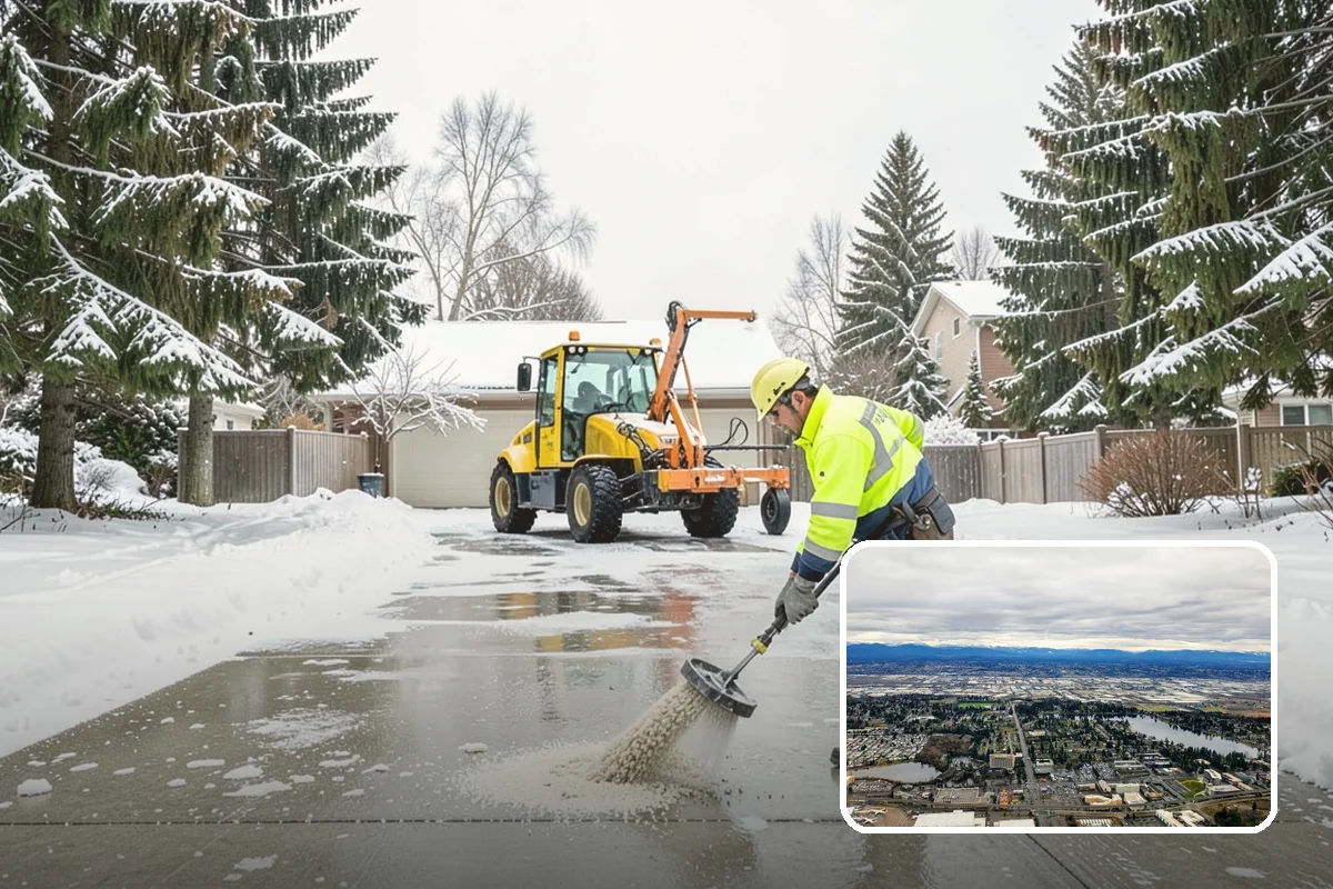 Townhome Snow Removal in SeaTac, King County, WA - Coordinates clearing across shared driveways and entries