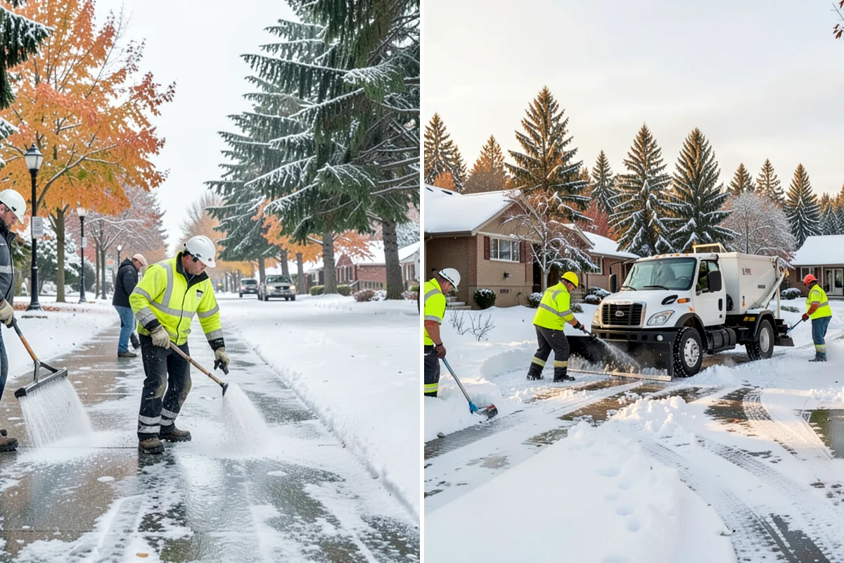 Townhome Snow Removal in SeaTac, King County, WA - We map shared access, unit boundaries, and staging areas