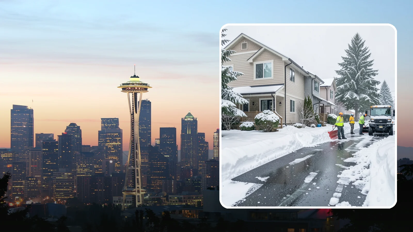 Townhome Snow Removal in Seattle, King County, WA - We clear driveways, shared entries, and walkways for Western Washington townhomes where tight lots and shared access demand...
