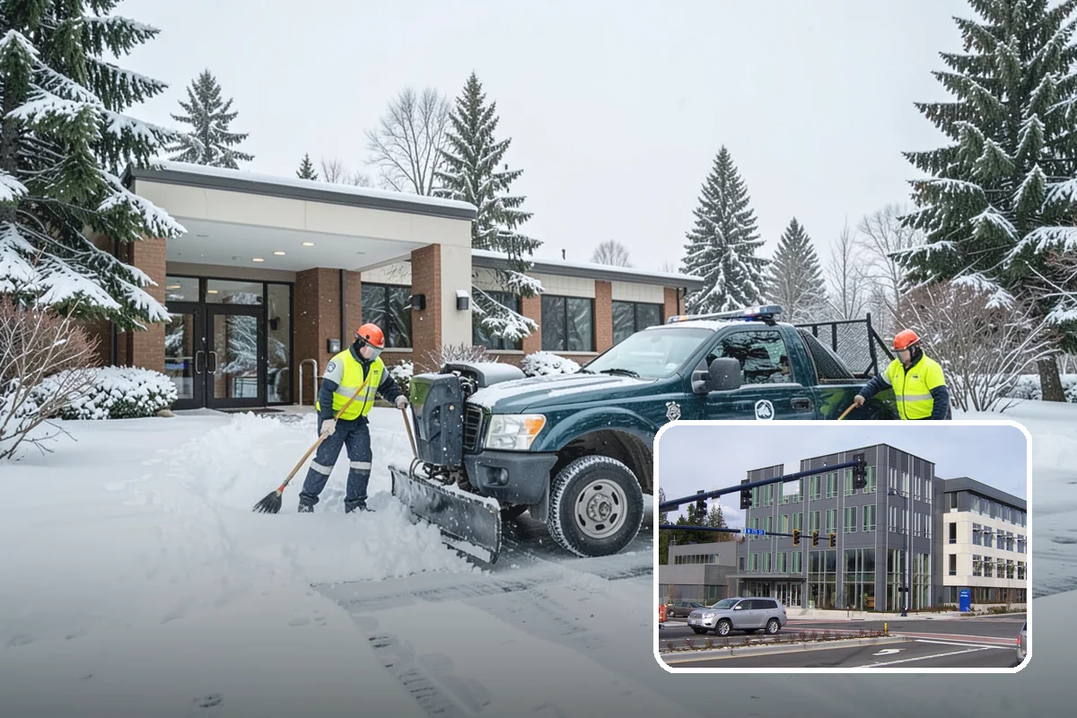 Townhome Snow Removal in Shoreline, King County, WA - Coordinates clearing across shared driveways and entries