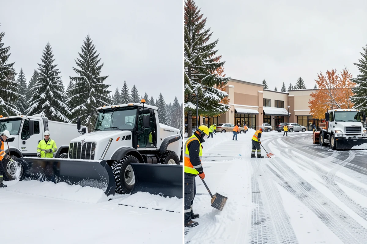Townhome Snow Removal in Shoreline, King County, WA - We map shared access, unit boundaries, and staging areas