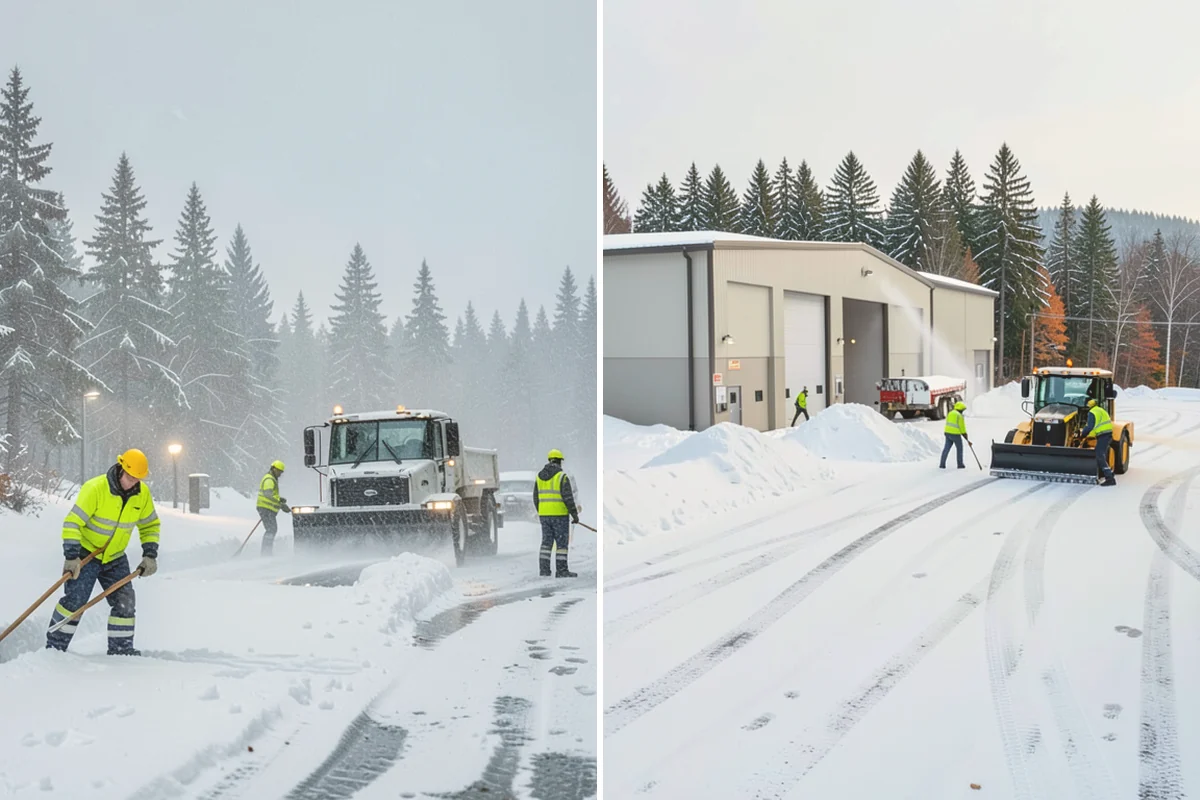 Townhome Snow Removal in Snohomish, Snohomish County, WA - We map shared access, unit boundaries, and staging areas