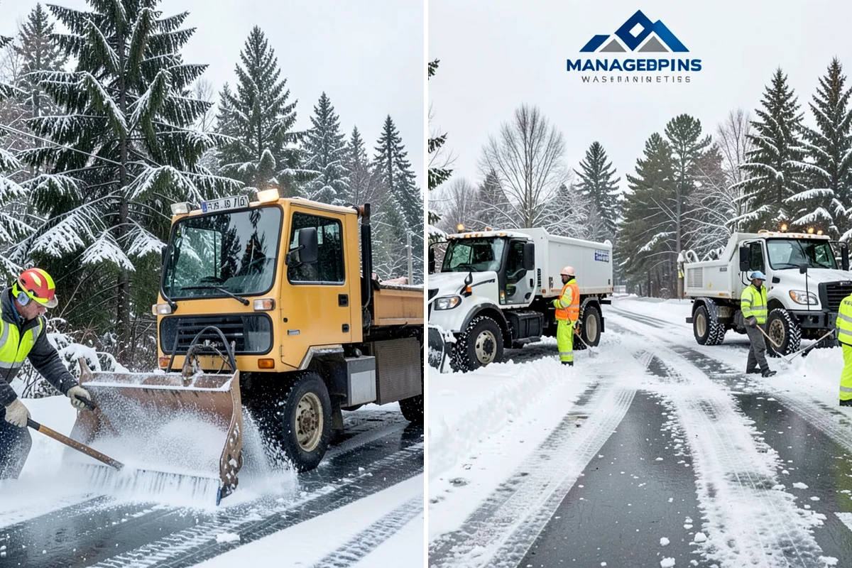 Townhome Snow Removal in Snoqualmie, King County, WA - We map shared access, unit boundaries, and staging areas
