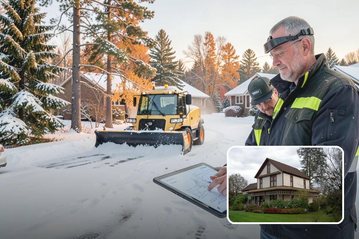 Townhome Snow Removal in Sumner, Pierce County, WA - Coordinates clearing across shared driveways and entries