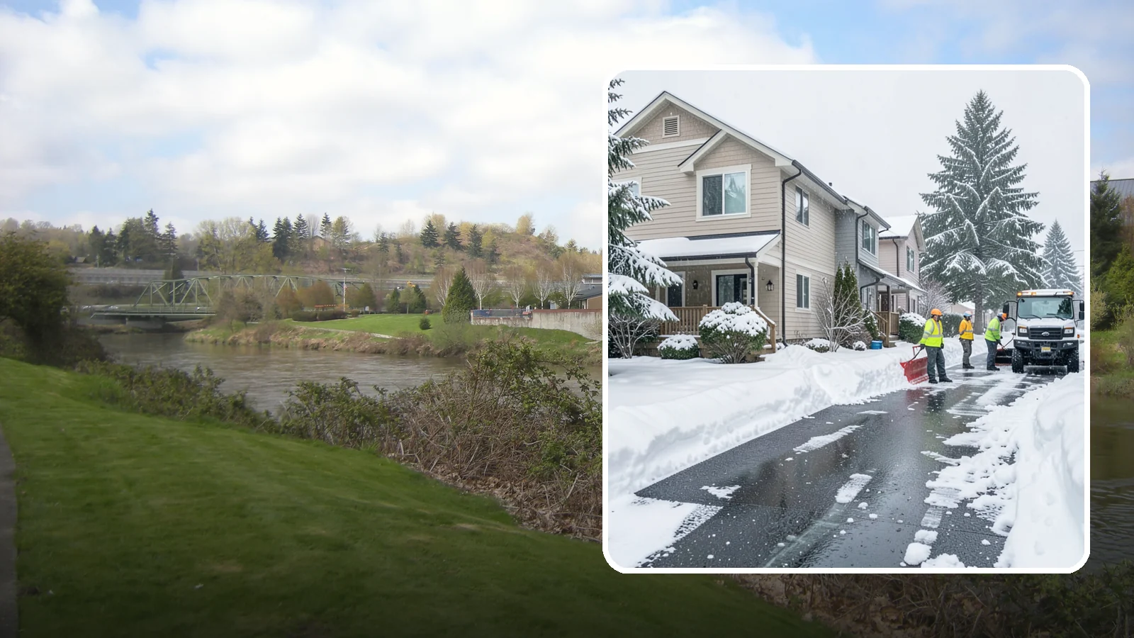 Townhome Snow Removal in Tukwila, King County, WA - We clear driveways, shared entries, and walkways for Western Washington townhomes where tight lots and shared access demand...