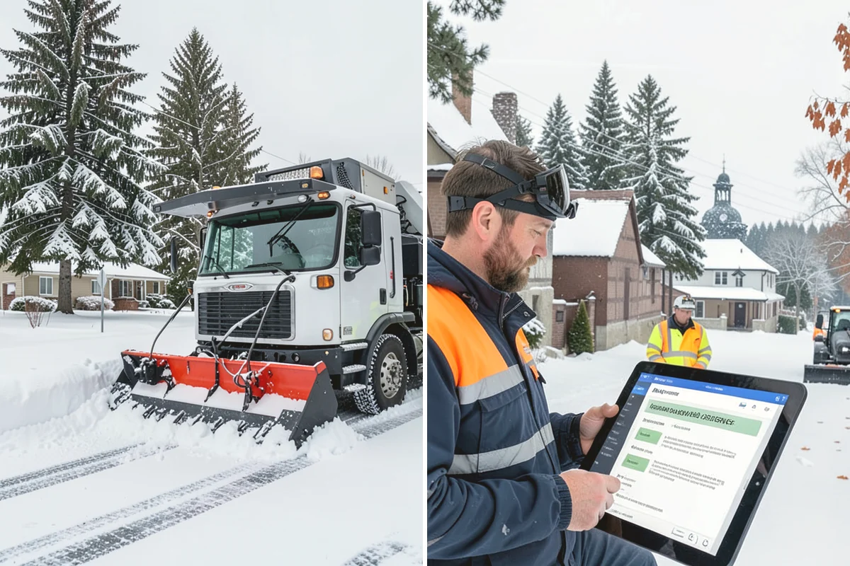 Townhome Snow Removal in Tukwila, King County, WA - We map shared access, unit boundaries, and staging areas