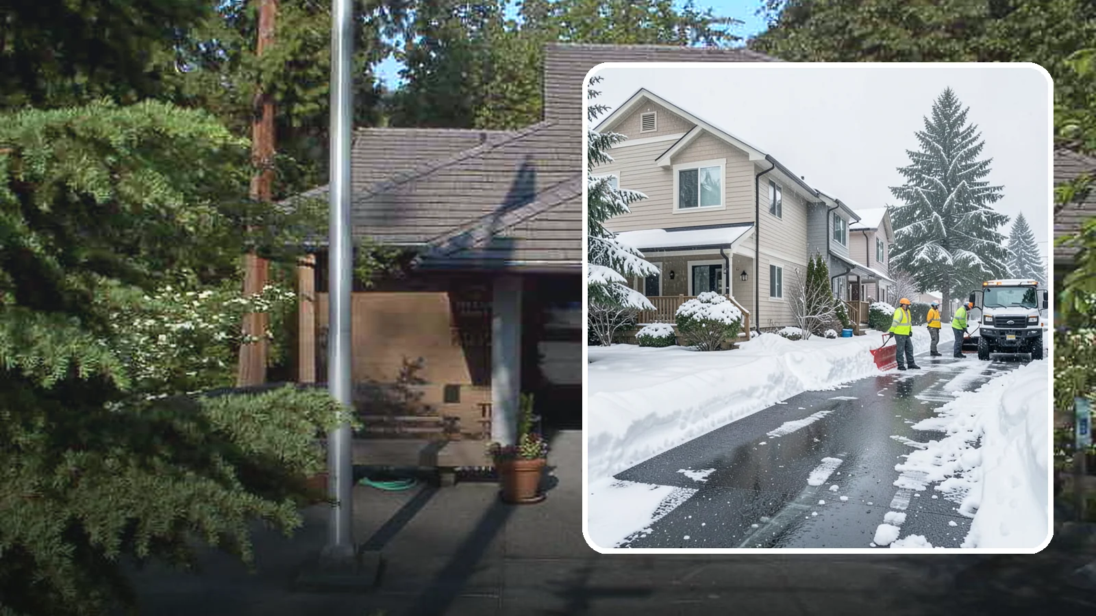 Townhome Snow Removal in Yarrow Point, King County, WA - We clear driveways, shared entries, and walkways for Western Washington townhomes where tight lots and shared access demand...