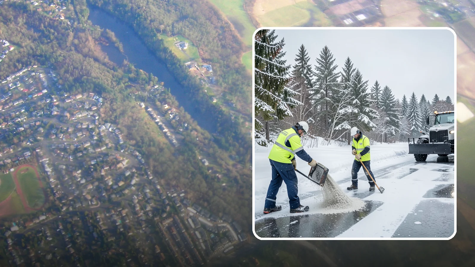 Traction Control Treatment in Algona, King County, WA - Traction control treatment combines abrasives and targeted deicer to keep high-risk walking and driving surfaces safe underfoot.