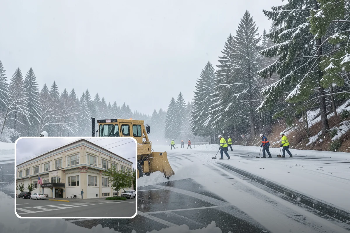 Traction Control Treatment in Anacortes, Skagit County, WA - Combines instant abrasive grip with gradual chemical melting