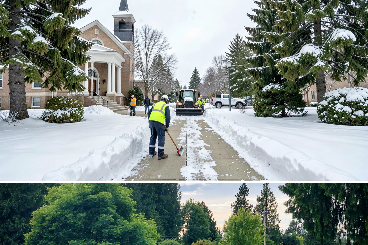 Traction Control Treatment in Bonney Lake, Pierce County, WA - Traction control treatment runs throughout winter, with peak demand during freeze-thaw mornings from December to February.