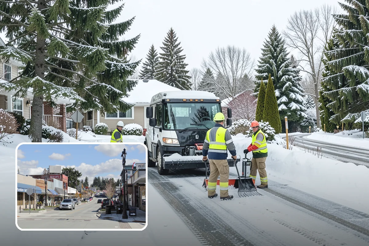 Traction Control Treatment in Bothell, King County, WA - Combines instant abrasive grip with gradual chemical melting