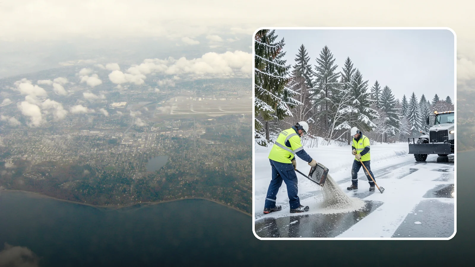 Traction Control Treatment in Burien, King County, WA - Traction control treatment combines abrasives and targeted deicer to keep high-risk walking and driving surfaces safe underfoot.