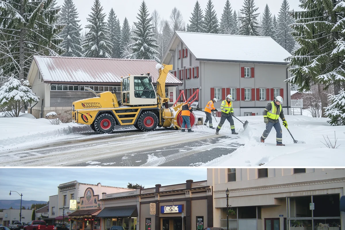 Traction Control Treatment in Burlington, Skagit County, WA - Traction control treatment runs throughout winter, with peak demand during freeze-thaw mornings from December to February.