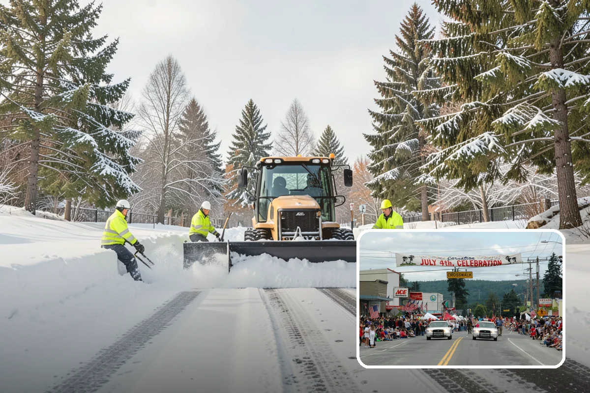 Traction Control Treatment in Carnation, King County, WA - Combines instant abrasive grip with gradual chemical melting