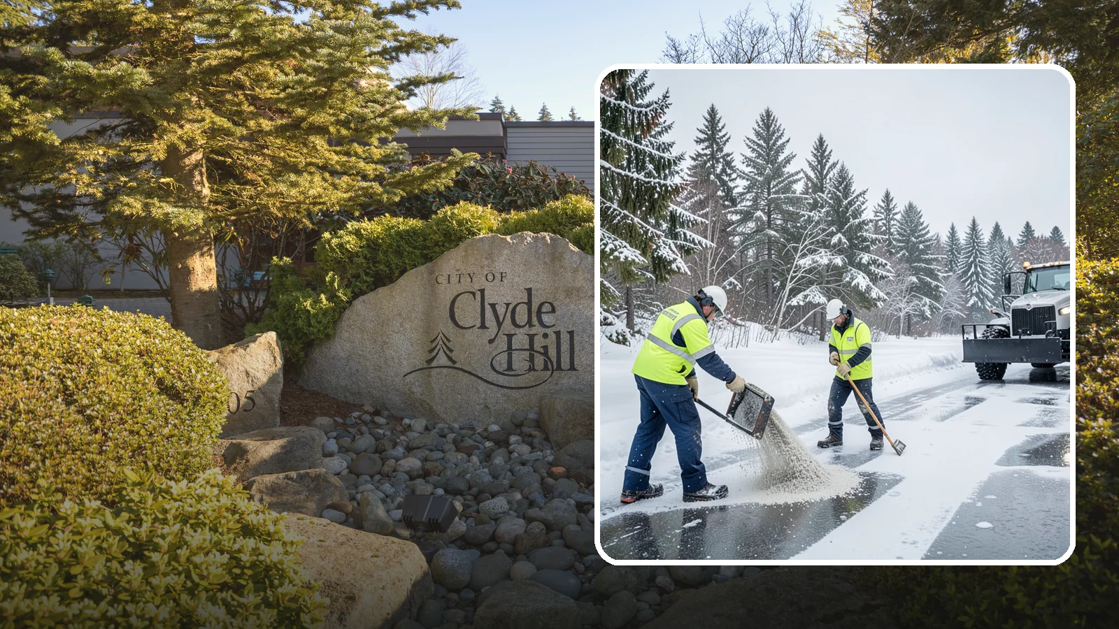 Traction Control Treatment in Clyde Hill, King County, WA - Traction control treatment combines abrasives and targeted deicer to keep high-risk walking and driving surfaces safe underfoot.