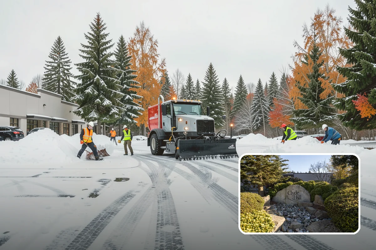 Traction Control Treatment in Clyde Hill, King County, WA - Combines instant abrasive grip with gradual chemical melting