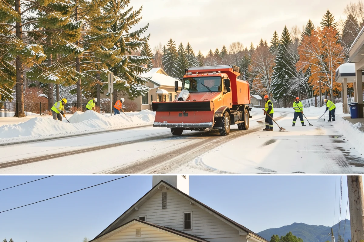 Traction Control Treatment in Concrete, Skagit County, WA - Traction control treatment runs throughout winter, with peak demand during freeze-thaw mornings from December to February.