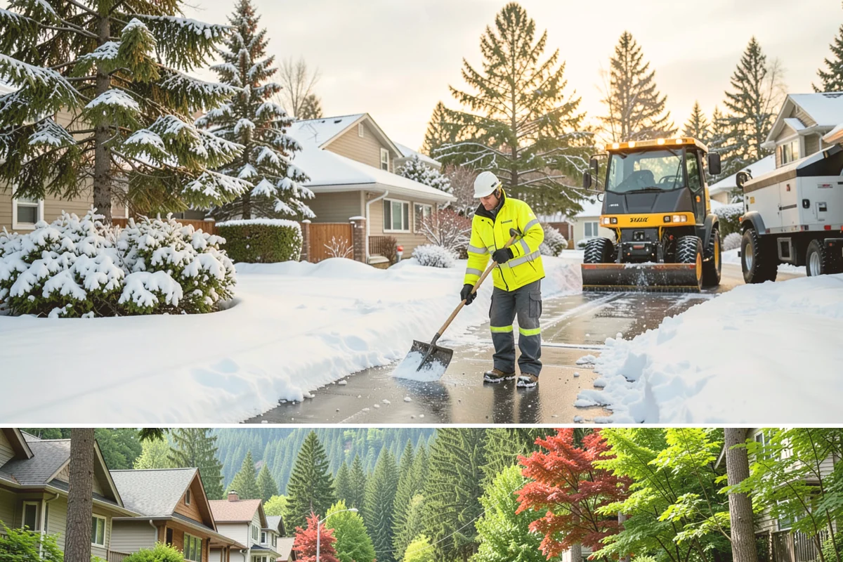 Traction Control Treatment in Darrington, Snohomish County, WA - Traction control treatment runs throughout winter, with peak demand during freeze-thaw mornings from December to February.
