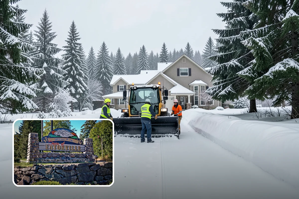 Traction Control Treatment in Eatonville, Pierce County, WA - Combines instant abrasive grip with gradual chemical melting
