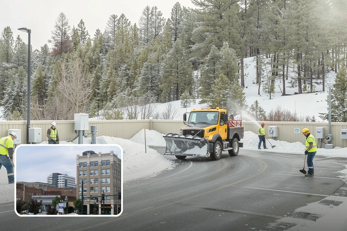Traction Control Treatment in Everett, Snohomish County, WA - Combines instant abrasive grip with gradual chemical melting