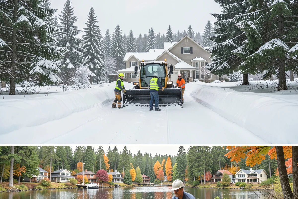 Traction Control Treatment in La Conner, Skagit County, WA - Traction control treatment runs throughout winter, with peak demand during freeze-thaw mornings from December to February.