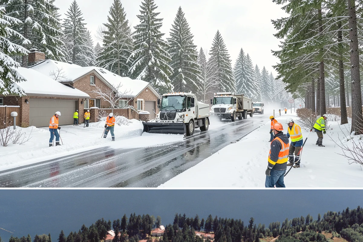 Traction Control Treatment in Lakewood, Pierce County, WA - Traction control treatment runs throughout winter, with peak demand during freeze-thaw mornings from December to February.