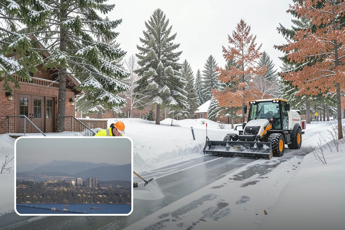 Traction Control Treatment in Medina, King County, WA - Combines instant abrasive grip with gradual chemical melting
