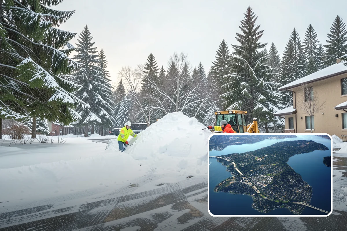 Traction Control Treatment in Mercer Island, King County, WA - Combines instant abrasive grip with gradual chemical melting