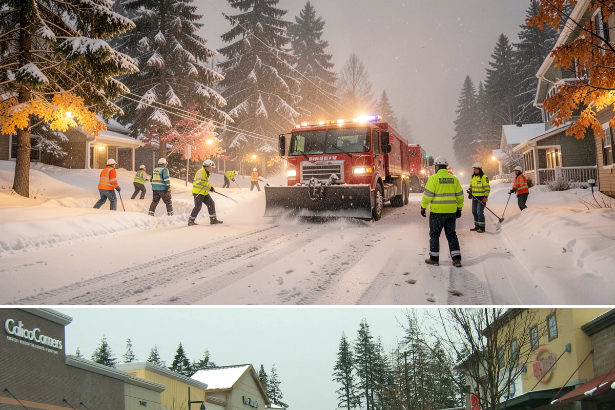 Traction Control Treatment in Mill Creek, Snohomish County, WA - Traction control treatment runs throughout winter, with peak demand during freeze-thaw mornings from December to February.