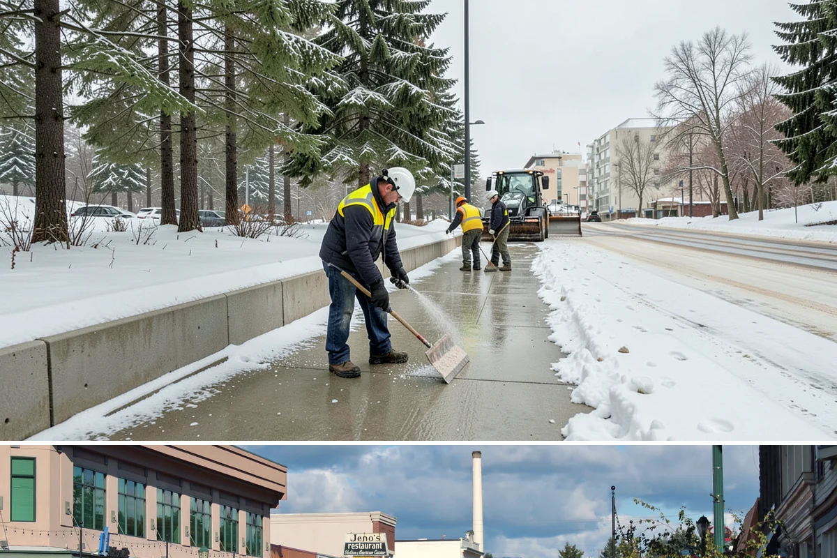 Traction Control Treatment in Monroe, Snohomish County, WA - Traction control treatment runs throughout winter, with peak demand during freeze-thaw mornings from December to February.
