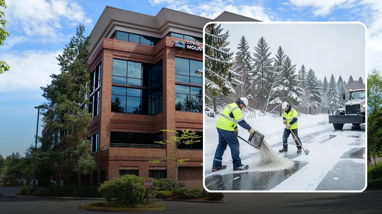 Traction Control Treatment in Mountlake Terrace, Snohomish County, WA - Traction control treatment combines abrasives and targeted deicer to keep high-risk walking and driving surfaces safe underfoot.