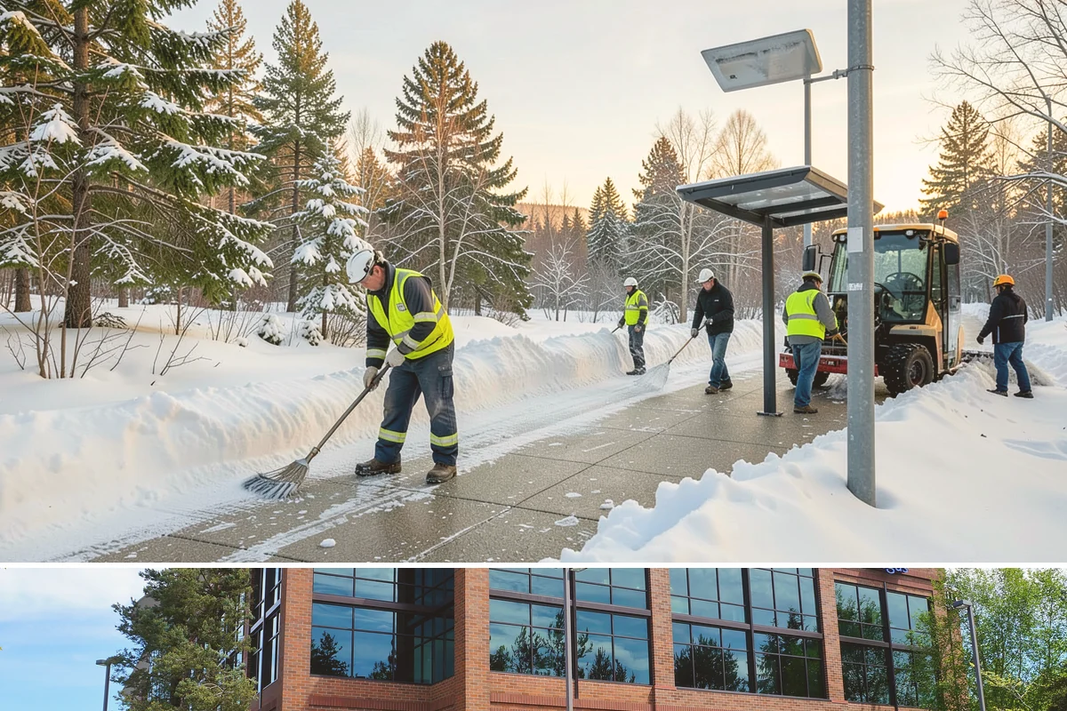 Traction Control Treatment in Mountlake Terrace, Snohomish County, WA - Traction control treatment runs throughout winter, with peak demand during freeze-thaw mornings from December to February.