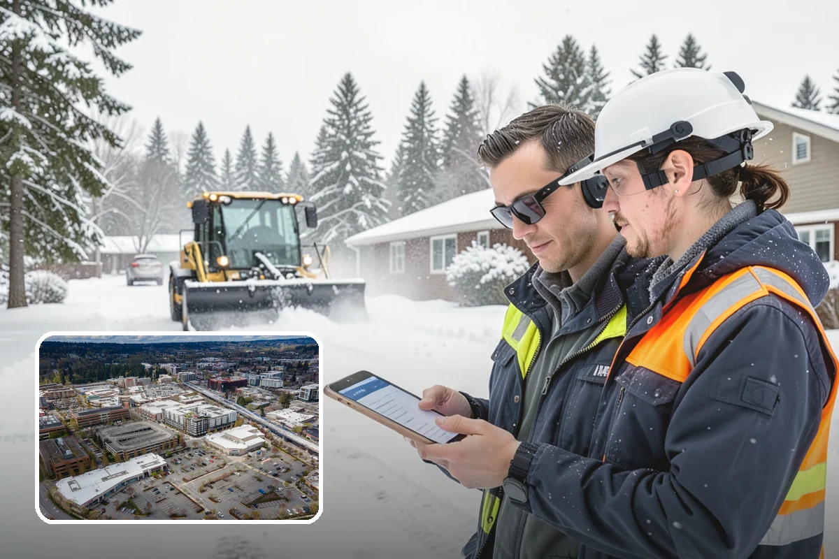 Traction Control Treatment in Redmond, King County, WA - Combines instant abrasive grip with gradual chemical melting