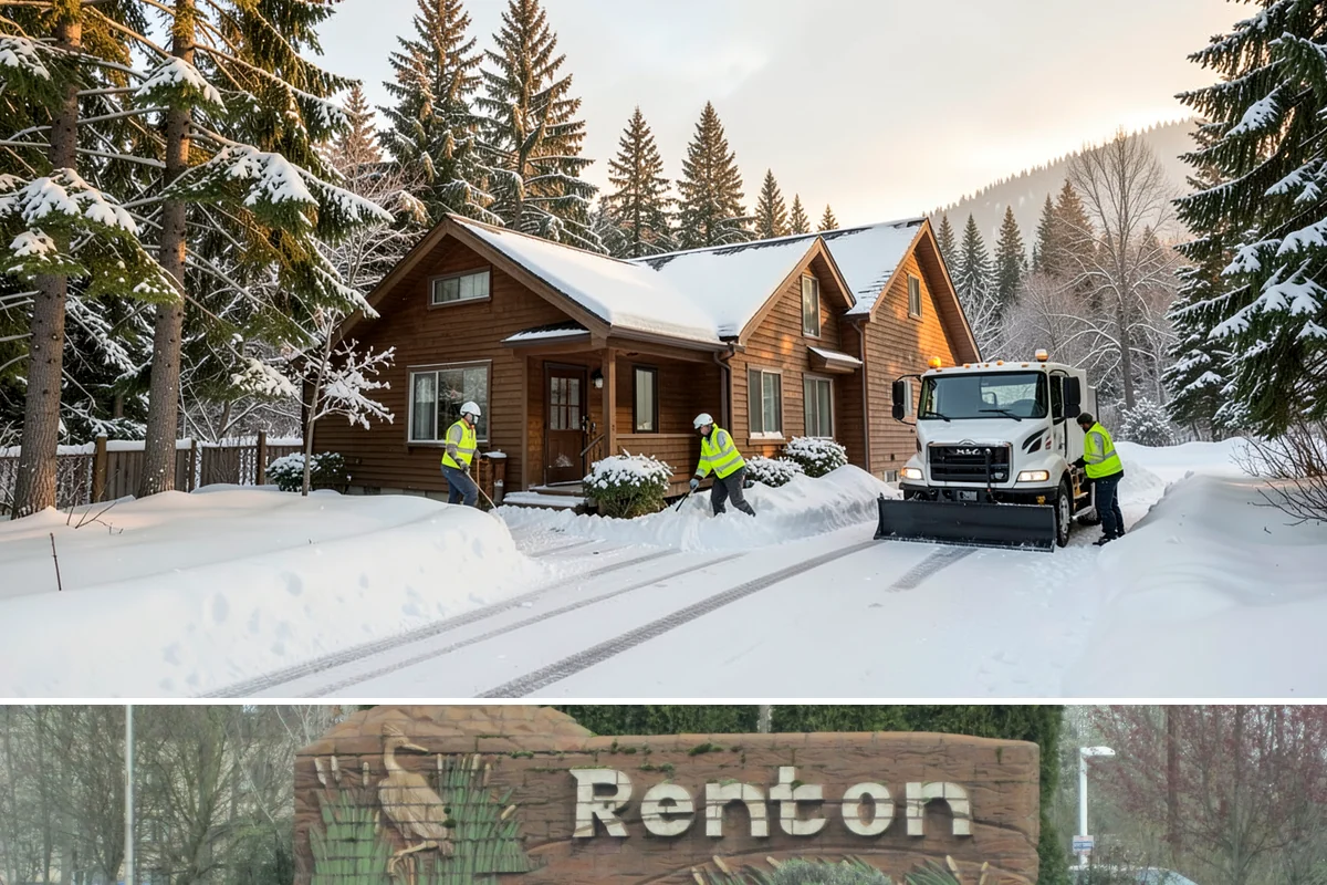 Traction Control Treatment in Renton, King County, WA - Traction control treatment runs throughout winter, with peak demand during freeze-thaw mornings from December to February.