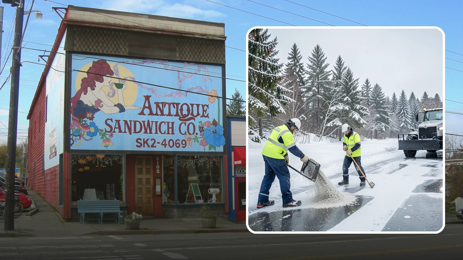 Traction Control Treatment in Ruston, Pierce County, WA - Traction control treatment combines abrasives and targeted deicer to keep high-risk walking and driving surfaces safe underfoot.
