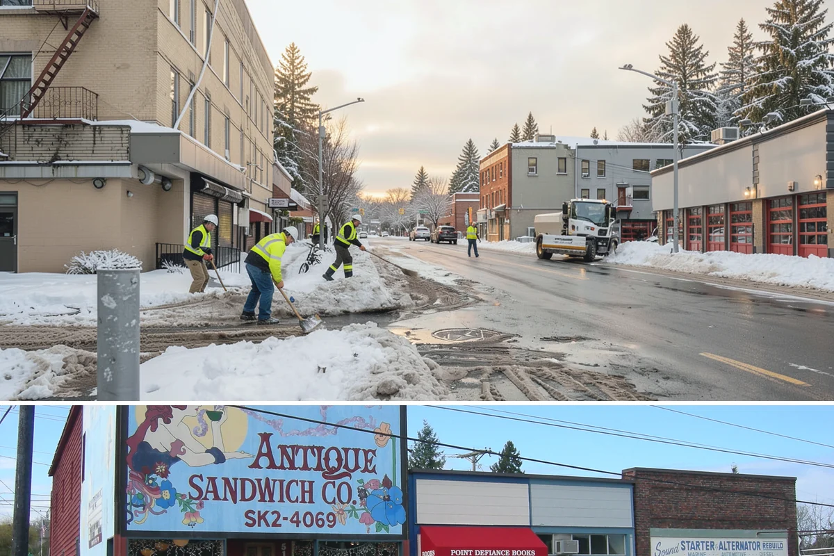 Traction Control Treatment in Ruston, Pierce County, WA - Traction control treatment runs throughout winter, with peak demand during freeze-thaw mornings from December to February.