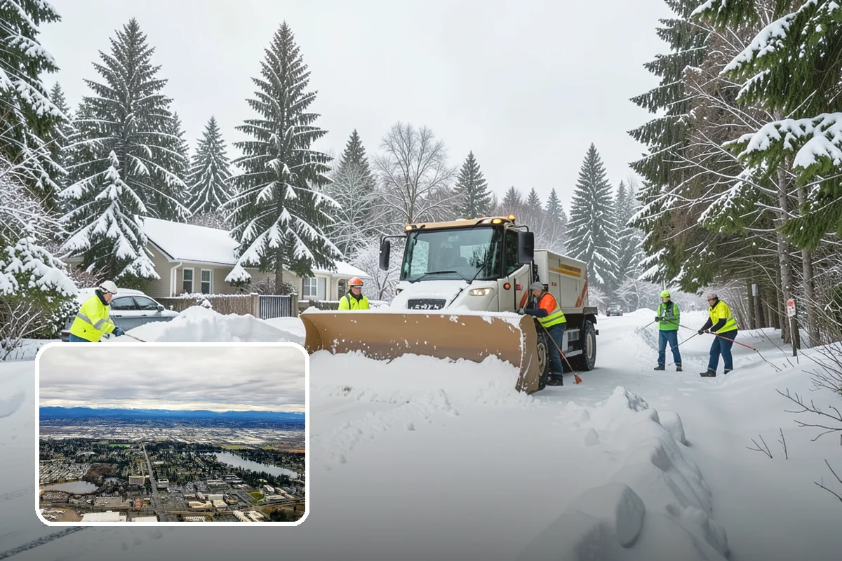 Traction Control Treatment in SeaTac, King County, WA - Combines instant abrasive grip with gradual chemical melting