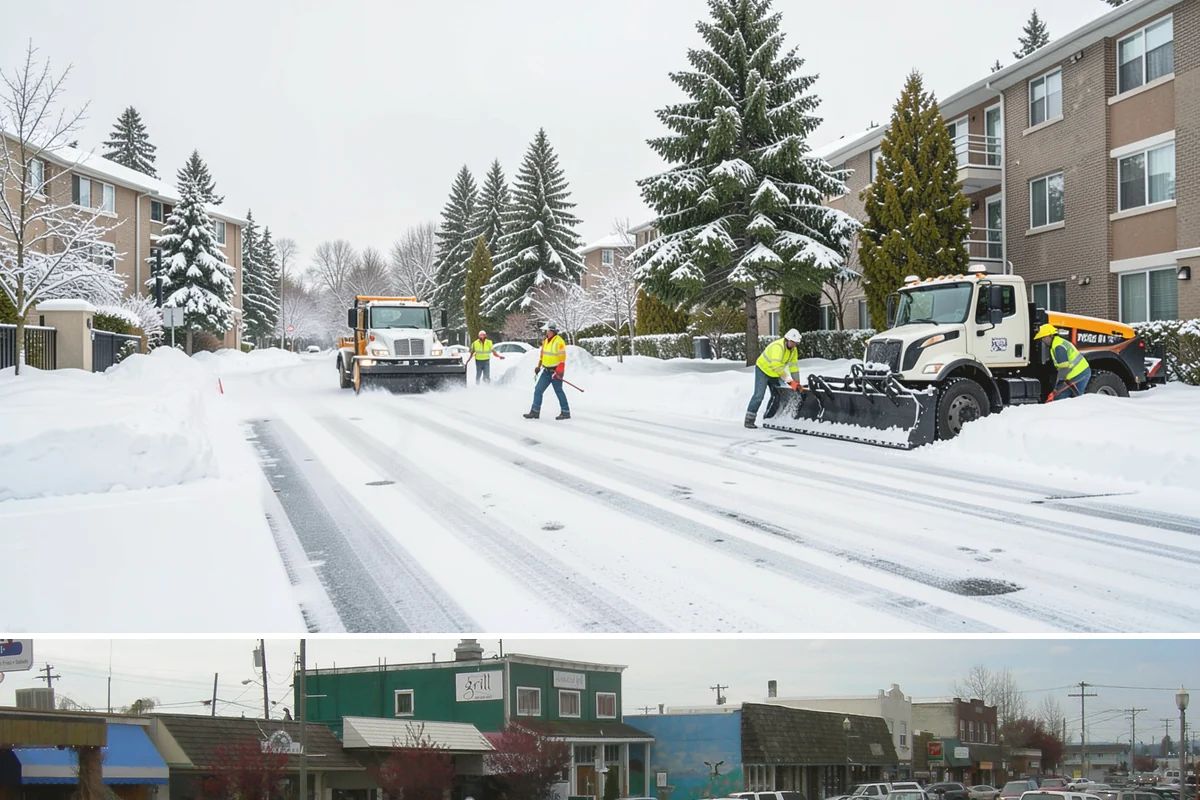 Traction Control Treatment in Stanwood, Snohomish County, WA - Traction control treatment runs throughout winter, with peak demand during freeze-thaw mornings from December to February.