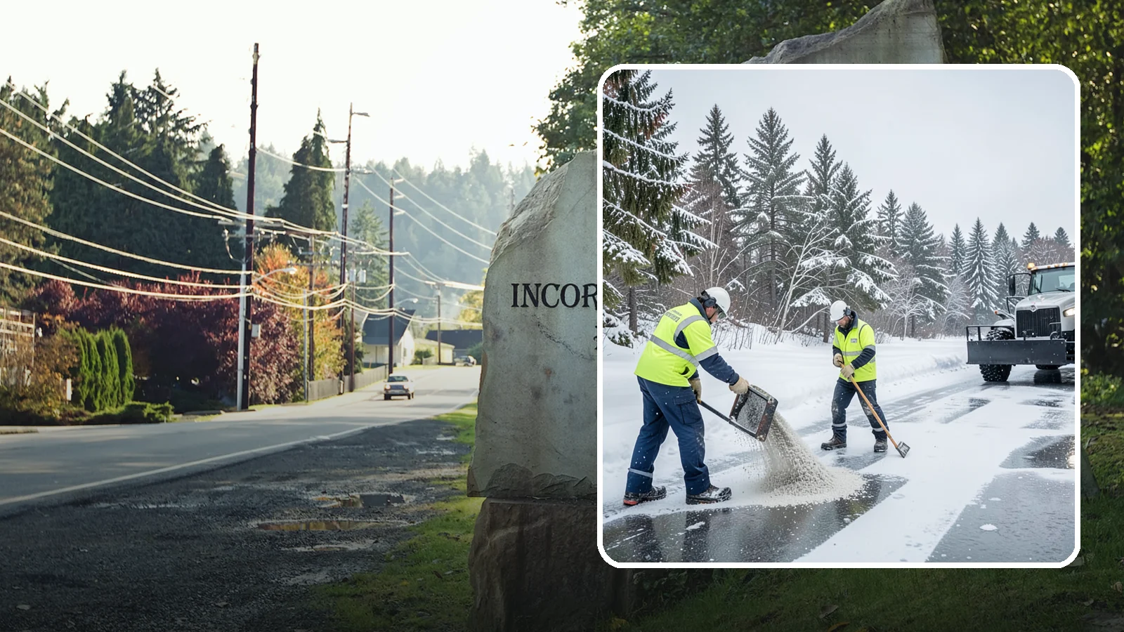 Traction Control Treatment in Wilkeson, Pierce County, WA - Traction control treatment combines abrasives and targeted deicer to keep high-risk walking and driving surfaces safe underfoot.