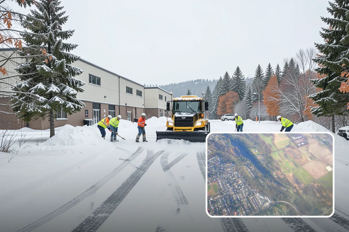 Tractor Snow Removal in Algona, King County, WA - Efficient clearing of long drives and paths
