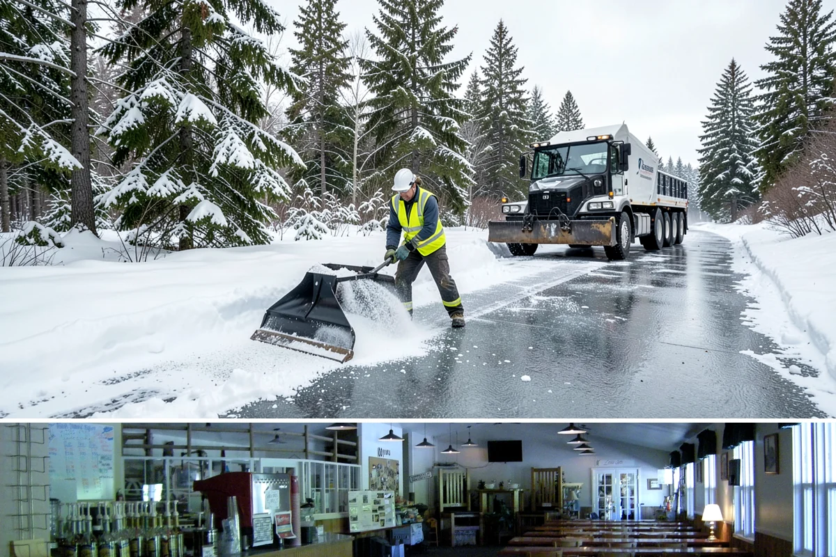 Tractor Snow Removal in Black Diamond, King County, WA - Tractor clearing is most in demand for rural properties during the December-to-February snow season.