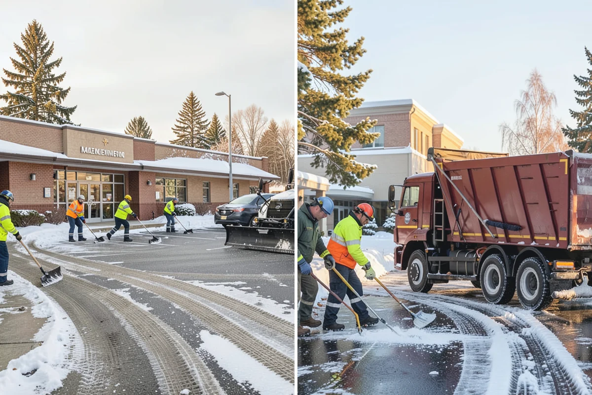 Tractor Snow Removal in Bonney Lake, Pierce County, WA - Review the route from drive to walkways