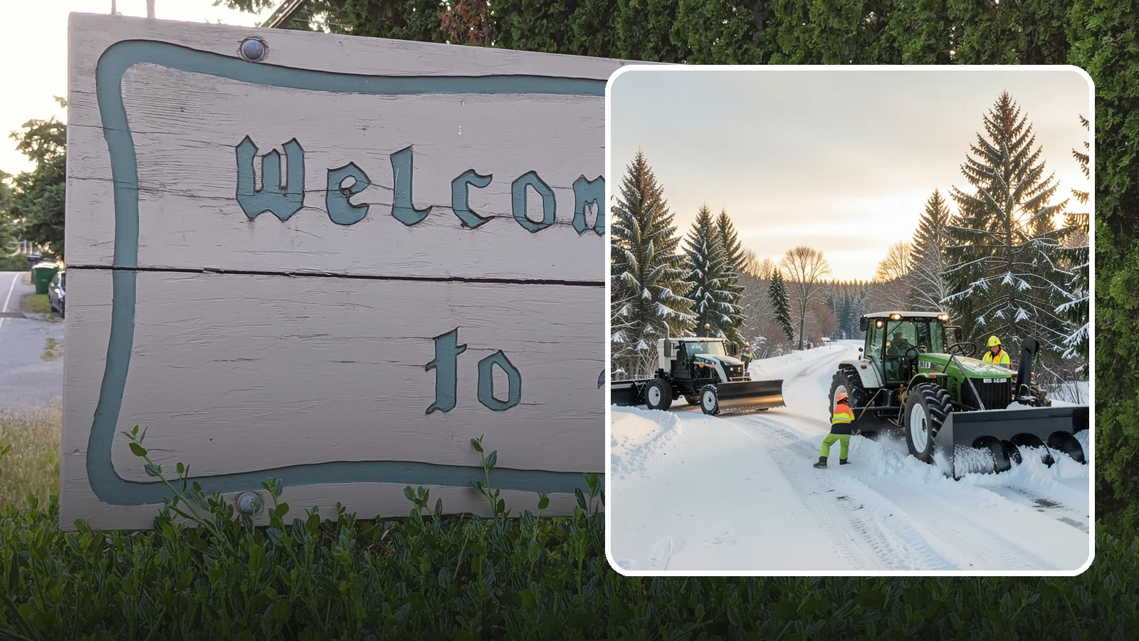 Tractor Snow Removal in Brier, Snohomish County, WA - Our tractors with front blades and blowers clear long drives, rural properties, and expansive walkways.