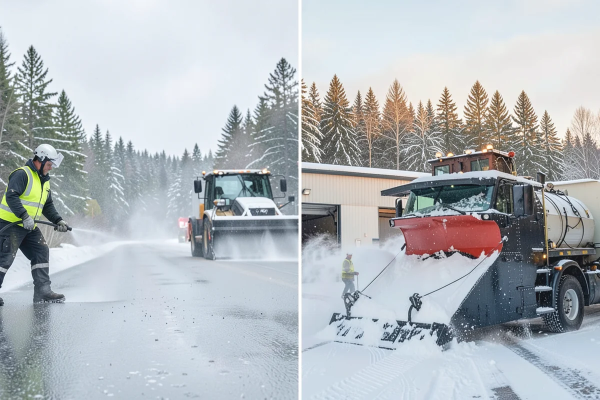 Tractor Snow Removal in Buckley, Pierce County, WA - Review the route from drive to walkways
