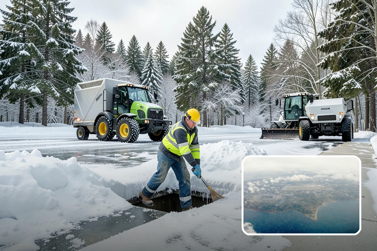 Tractor Snow Removal in Burien, King County, WA - Efficient clearing of long drives and paths