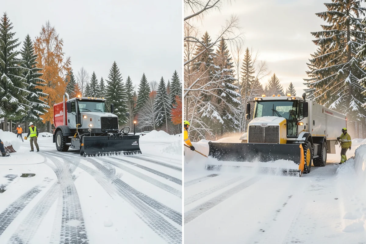 Tractor Snow Removal in Burlington, Skagit County, WA - Review the route from drive to walkways