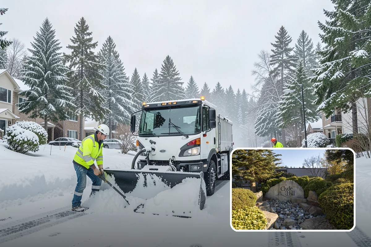 Tractor Snow Removal in Clyde Hill, King County, WA - Efficient clearing of long drives and paths